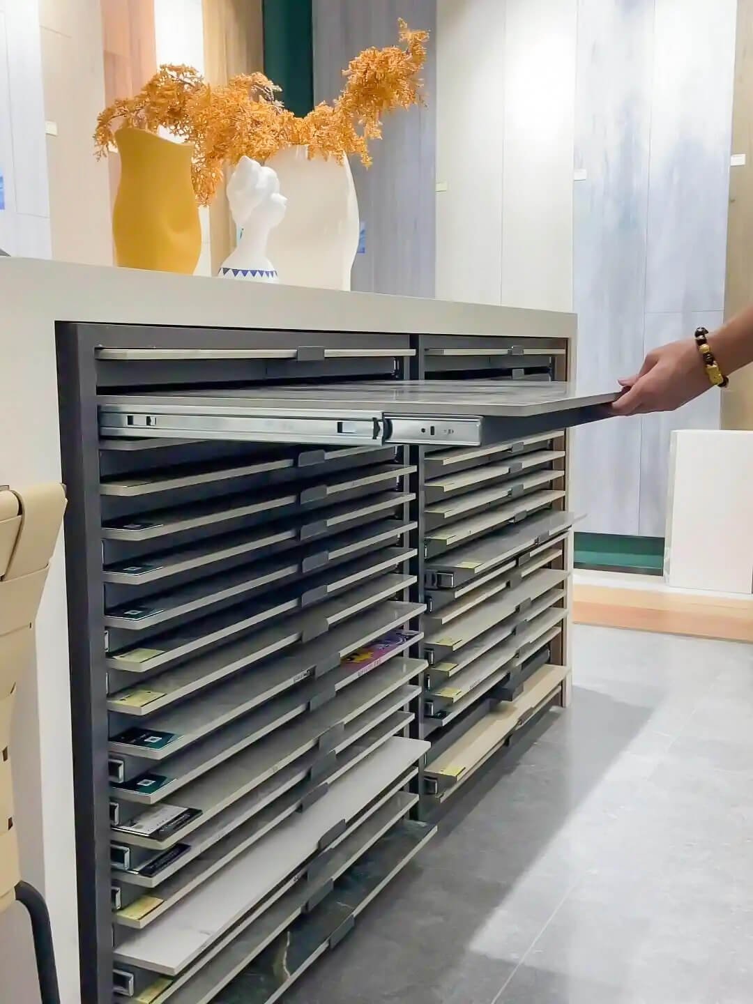 heavy duty drawer slides for granite display