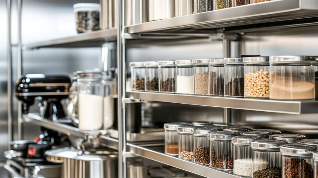 Drawer slides for pantry shelves