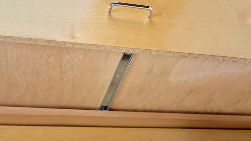 center mount bureau drawer slides