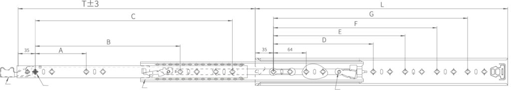 heavy duty locking stainless steel drawer slides