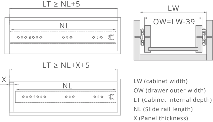 heavy duty drawer slides 2053