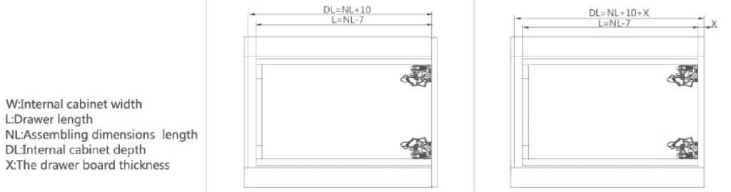 Soft Close Undermount Drawer Slides OK318C