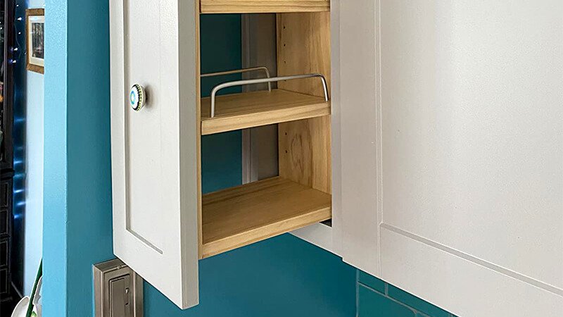 Pantry cabinet drawer slides